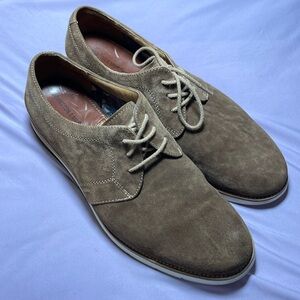 Johnston and Murphy Sheepskin Leather Round Toe Shoes
